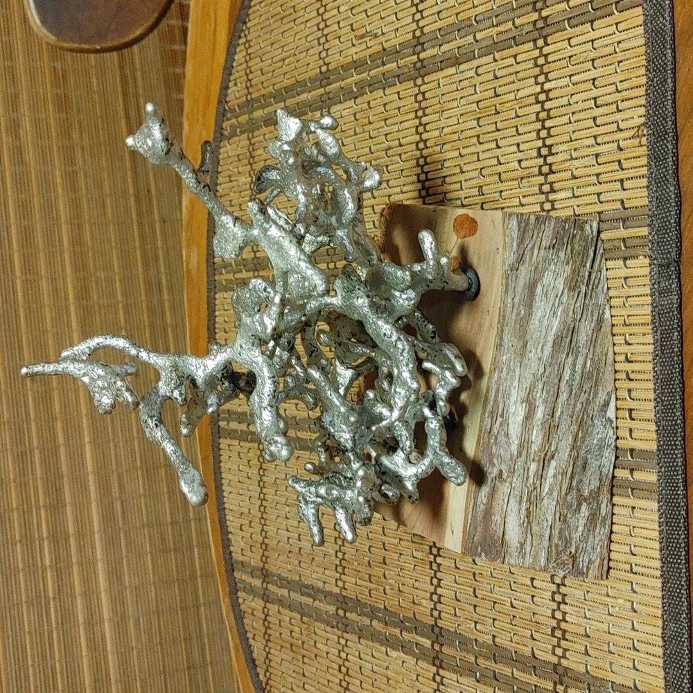 Aluminum ant hill art sculpture, man cave art, metal art 9 inches